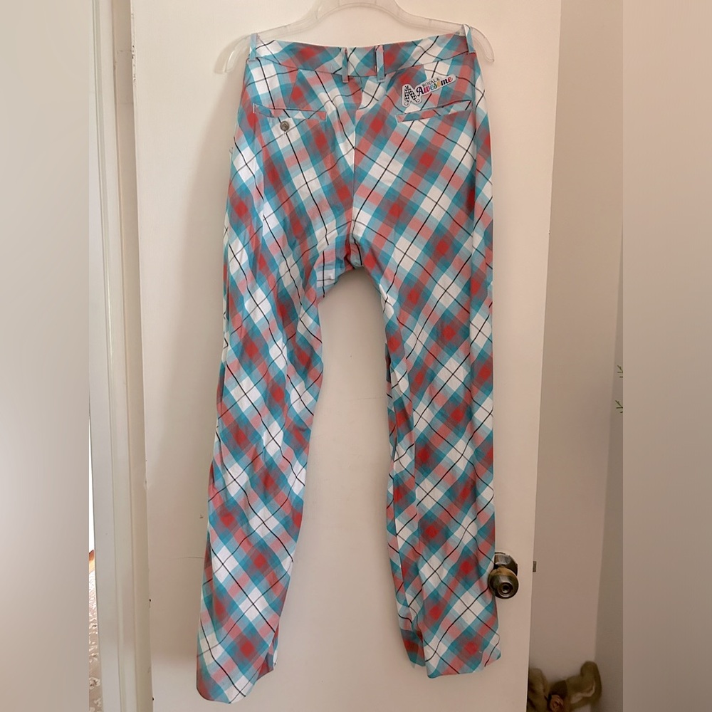 Men’s Royal awesome plaid golf pants size 34x32